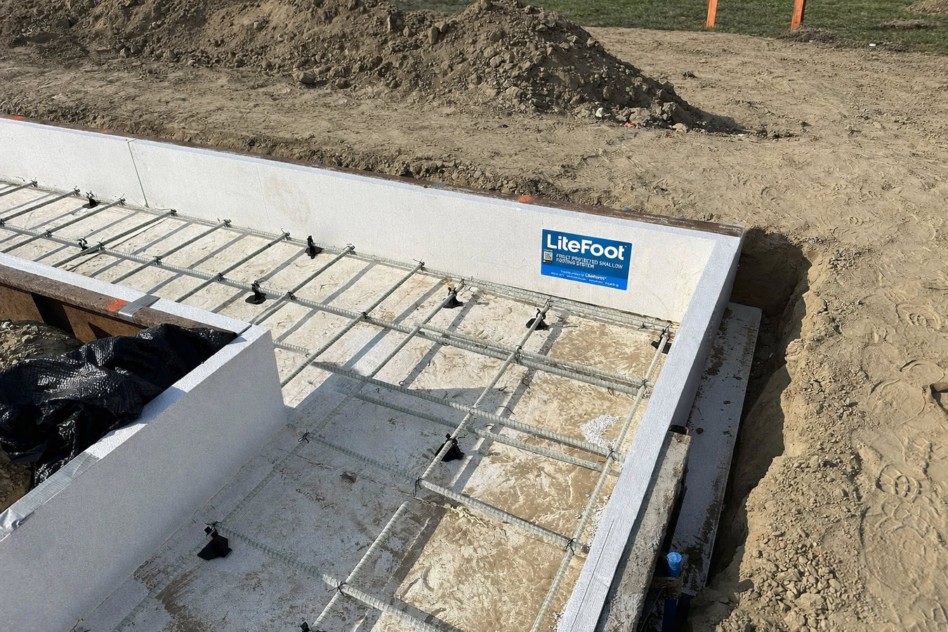 Concrete footings in Danbury, CT