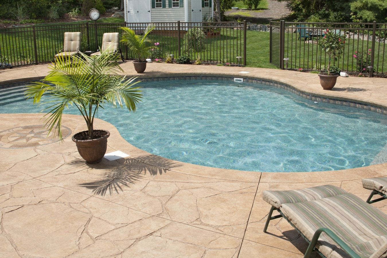 Concrete pool decks in Danbury, CT