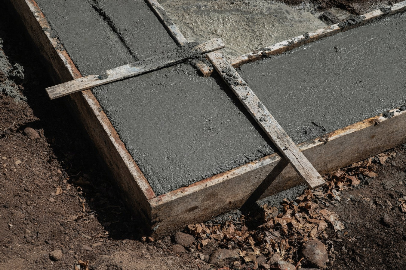 Slab foundation building in Danbury, CT